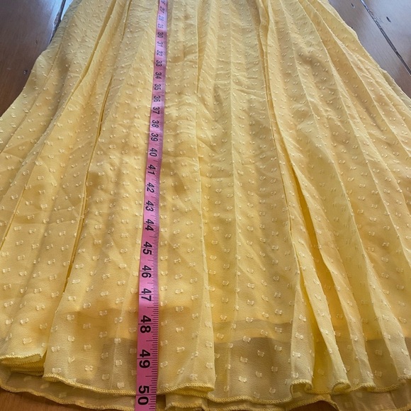 ASOS Women’s Yellow Textured Twist Front Pleated NEW Elegant Midi Dress size 6 - Picture 10 of 13